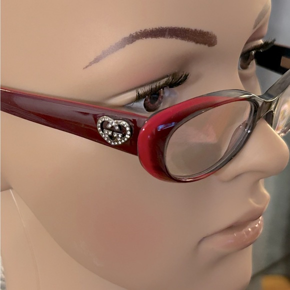 GUCCI Gray/Bourdeaux eyeglass frames - EUC; retired, hard to find, rare! - Picture 1 of 9